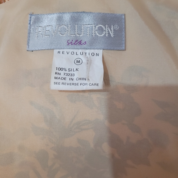 100% silk floral, lined blazer - Picture 5 of 6